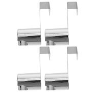 VILLCASE Soporte para Rociador de Bidé de Inodoro de Acero Inoxidable Gancho de Fijación Portátil Base de Montaje Rápido Juego de 4 Piezas para Baño y Limpieza Higiénica