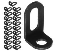 VILLCASE Soportes de Esquina en Forma de L 20 Unidades Metálicos para Refuerzo de Muebles y Estantes en Proyectos de Bricolaje