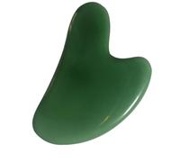 VILLCASE Tabla de Masaje Guasha de Jade Natural Forma de Corazón Herramienta para Masaje Facial y Corporal Raspador Guasha para Terapia y Relajación