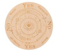 VILLCASE Tablero de Péndulo de Madera para Adivinación Patrón Claro y Superficie Lisa, Herramienta Creativa para Brujas y Terapeutas Psicológicos