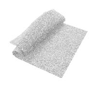 VILLCASE Tapete para Manicura Profesional con Cojín de Apoyo Ergonómico y Brillantes de Estrás Tapete para Fotos de Uñas y Accesorios de Mesa Plata
