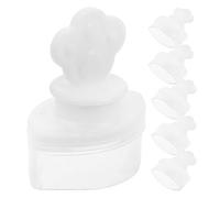 VILLCASE Tapones Antifugas para Bolsas de Agua Caliente 6 Piezas, Tapas de Pvc Resistentes para Sellado Seguro, Repuesto Compatible para Bolsas Térmicas y Botellas de Agua, Accesorio