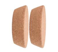 VILLCASE Tapones de Corcho Cónicos Diseño Marrón de Corcho Natural 2 Piezas Inserción Rápida y Prevención de Derrames para Botellas de Vidrio para Manualidades