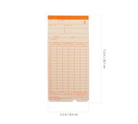 VILLCASE Tarjetas de Asistencia Mensuales de Cartulina Doble Cara, 100 Hojas Tamaño Estándar para Reloj de Fichaje Inglés, Control Oficina y Almacén, Registro Fiable de Jornada Laboral