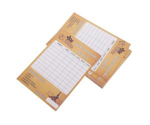 VILLCASE Tarjetas de Juez de Cata de Vinos Tarjetas de Cata de Vinos 30 Pcs Papel Evaluación Estructurada y Recopilación de Comentarios y Aficionados y Reuniones Elegantes