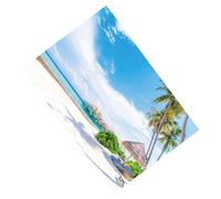 VILLCASE Telón de Fondo Hawaiano de Tela Diseño de Palma para Fiesta de Verano al Aire Libre Decoración de Fotografía Playa Estilo Hawaiano Color Aleatorio