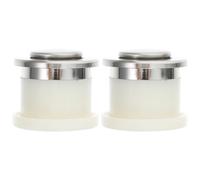 VILLCASE Tiradores Invisibles Retráctiles para Muebles 2 Unidades, Manijas de Aleación de Zinc Resorte, Color Acero Cepillado, para Armarios, Cajones y Puertas Ocultas en Espacios Tipo