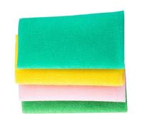 VILLCASE Toallas Exfoliantes para Baño 4 Piezas de Nailon Multicolor Paños Corporales para Exfoliación Suave Espuma Rápida Ligeras y Prácticas para Uso Casa Hotel y Camping