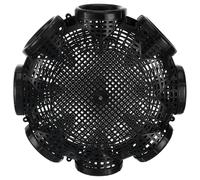 VILLCASE Trampa para Anguilas de Gran Capacidad de Plástico Negro, Reutilizable y Fácil de Usar para Pesca al Aire Libre de Mariscos y Anguilas