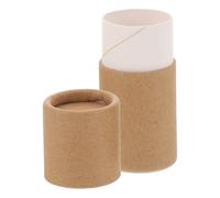 VILLCASE Tubo de Papel Kraft Vacío de 10ml Tapa para Almacenamiento Seguro de Botellas de Aceite Esencial, Caja Cilíndrica Resistente para Organizar y Proteger Escritorio