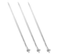 VILLCASE Varillas de Puesta a Tierra Metálicas Resistentes al Clima para Cercas Eléctricas, Generadores y Antenas, 3 Piezas Revestimiento Protector para Uso Doméstico