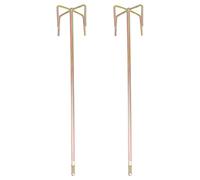 VILLCASE Varillas Mezcladoras de Cemento 2 Piezas para Taladros Eléctricos Diseño Doble Espiral y Mango Cuadrado Accesorio Resistente para Mezclar Pintura Epoxi y Yeso Reutilizable