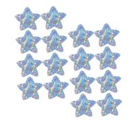 VILLCASE Vendajes Adhesivos Impermeables de Estrella Brillantina, 20 Unidades 46x46 Mm, Protección para Heridas Pequeñas, Cuidado Infantil, Vendajes Divertidos para Dedos, Color Aleatorio