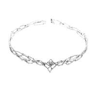 VILLCASE Vintage de Hombre Estilo Rey Circonita Forma de Lágrima Diadema Ligera y Cómoda para Cosplay Fiesta y Disfraz Masculino