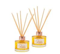 Ville de Grasse SENSAODOR, Ambientador, Mikado 100ml, Empresas, Hogar, Ambientación y Decoración (Azahar y Mandarina, Pack 2 (200ml))