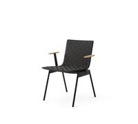 Ville Silla De Jardín Con Reposabrazos AV34 Negro Cálido