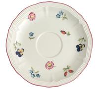 Villeroy and Boch Petite Fleur - Plato de café o té con diseño de Flores, 15 centímetros, Color Blanco
