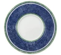 Villeroy and Boch Switch 3 - Plato de café, 15 centímetros, Color Blanco y Azul