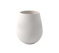Villeroy & Boch 10-1681-5514 Collier Blanc Jarrón Carré No. 2, Porcelana, Blanco, Pequeño