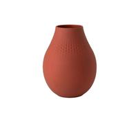 Villeroy & Boch 10-1685-5513 Manufacture Collier jarrón Perle, florero para cómodas y mesas de Fiesta, Porcelana, Lavado a Mano, Terre, Grande