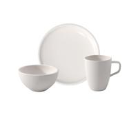 Villeroy & Boch 10-4130-9075 Original para 2 personas, 6 piezas, servicio de desayuno de porcelana premium, apto para lavavajillas, Porcelain, Blanco(Artesano)