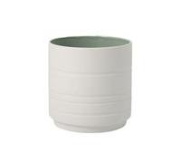 Villeroy & Boch 10-4275-4201 It’S My Home Leaf Elegante Maceta De Porcelana Premium Para Su Espacio, Verde/Blanco (Mineral)