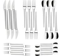 Villeroy & Boch 12-6529-9050 NewMoon Cubertería 30 Piezas, Acero Inoxidable, Apto para lavavajillas, Cubertería | 30 pzs.