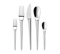 Villeroy & Boch 12-6529-9050 NewMoon Cubertería 30 Piezas, Acero Inoxidable, Apto para lavavajillas, Cubertería | 30 pzs.
