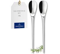 Villeroy & Boch 12-6529-9330 NewMoon Cubiertos para Ensalada 2 Piezas, Acero Inoxidable, Apto para lavavajillas,Cubiertos para Ensalada | 2 pzs.
