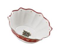 Villeroy & Boch 14-8585-3160 Fuente Toy's Delight, para Navidad, 32 cm, en Festivo Embalaje de Regalo, Porcelana, Rojo, Grande