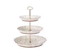 Villeroy & Boch 14-8585-7880 Bandeja de Pisos Toy's Delight, para Navidad, 33 cm, en Festivo Embalaje de Regalo, Porcelana, Blanco/Multicolor