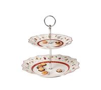 Villeroy & Boch 14-8585-7887 Toy´s Delight Bandeja de Pisos, Porcelana Premium, Blanco/Rojo, Pequeña