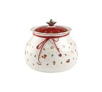 Villeroy & Boch 1485854557 Toy´s Delight Caja Grande de 20 cm de Diámetro, Porcelana, Blanco/Multicolor