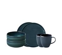 Villeroy & Boch 1951689071 Crafted Denim - Vajilla de desayuno (6 piezas), color azul y marrón