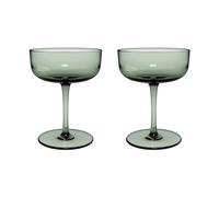 Villeroy & Boch - Juego De 2 Copas De Cava/Postre Like Sage, Vidrio De Color Verde, Capacidad 100Ml