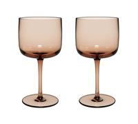 Villeroy & Boch Juego De Copas De Vino Like Clay, Set 2 Piezas, Vidrio Coloreado Marrón, Capacidad 270Ml
