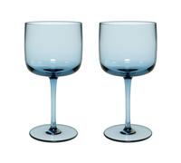 Villeroy & Boch - Juego De Copas De Vino Like Ice, Set 2 Piezas, Cristal De Color Azul Hielo, Capacidad 270Ml