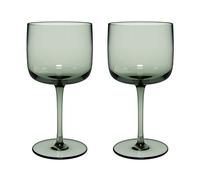 Villeroy & Boch - Juego De Copas De Vino Like Sage, Set 2 Piezas, Vidrio Coloreado Verde, Capacidad 270Ml