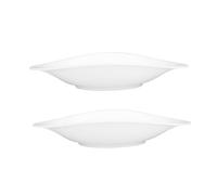 Villeroy & Boch Vapiano Plato de Pasta, Porcelana Premium, 26 x 21 cm, 2 Piezas