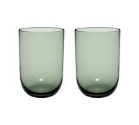 Villeroy & Boch Juego De Vasos Largos Like Sage, Set 2 Piezas, Vidrio Coloreado Verde, Capacidad 385Ml
