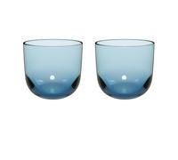 Villeroy & Boch Juego De Vasos Like Ice, Set 2 Piezas, Vidrio De Color Azul Hielo, Capacidad 280Ml
