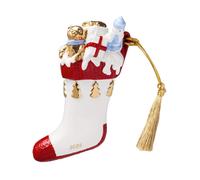 Villeroy & Boch Adorno navideño. bota Christmas Classics Blanco-rojo