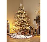 Villeroy & Boch Alfombra de diseño Nostalgic Shine Redonda, Toy's Delight, Techo de árbol de Navidad, árbol de Navidad y árbol de Navidad, para salón, Dormitorio, Comedor, Pasillo, Rojo, Multicolor,