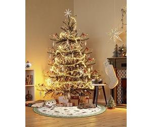 Villeroy & Boch Alfombra de diseño Nostalgic Shine Redonda, Toy's Delight, Techo de árbol de Navidad, árbol de Navidad y árbol de Navidad, para salón, Dormitorio, Comedor, Pasillo, Verde Multicolor,