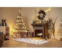 Villeroy & Boch Alfombra de diseño Nostalgic - Toy's Delight - Manta de árbol de Navidad, árbol de Navidad y árbol de Navidad, Camino para salón, Dormitorio, Comedor, Pasillo, Rojo Multicolor, 80 x