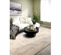 Villeroy & Boch Alfombra Shaggy Leon - Alfombra mullida de Pelo Largo para salón, Color Liso, Suave y fácil de Limpiar, para salón, Comedor, Dormitorio, habitación de los Clientes - Crema, 120 x 170