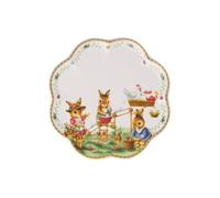 Villeroy & Boch - Annual Easter Edition plato de Pascua 2026 multicolor, plato de Pascua de porcelana Premium con detalles dorados, decoración, pieza de coleccionista