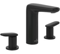 Villeroy & Boch Antao grifo para lavabo de pie negro TVW111001000K5