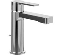 Villeroy & Boch Architectura - Grifo para lavabo (con barra de tracción y cartucho de cerámica, ahorro de agua, altura de caño 111 mm, cuadrado, cromado)