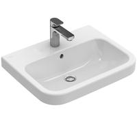 Lavabo Architectura de Villeroy & Boch, rectangular, 1 agujero para grifo, con rebosadero, parte inferior pulida, 600x470mm, 41886GR1, Color: Cerámica Blanca